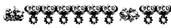 Charnel House font preview